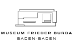 Das Logo des Museum Frieder Burda, das den Namen und das stilisierte Museumsgebäude zeigt